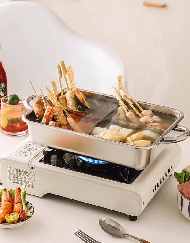 Amazon | おでん鍋 仕切り鍋 4グリッド 両手鍋 ステンレス鋼 IH